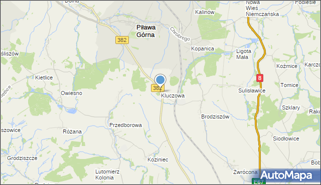 mapa Kluczowa, Kluczowa na mapie Targeo